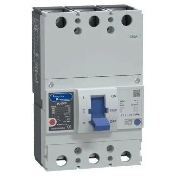 Lauritz Knudsen (Formerly L&T Switchgear Business) DU250C MCCB 200–250A Triple Pole (TP) – 25kA Heavy-Duty Circuit Breaker (CM90631OOPO)