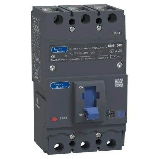 Lauritz Knudsen (Formerly L&T Switchgear Business) DN0-100C 80–100A TP MCCB 25kA – CM91612OOKOOG