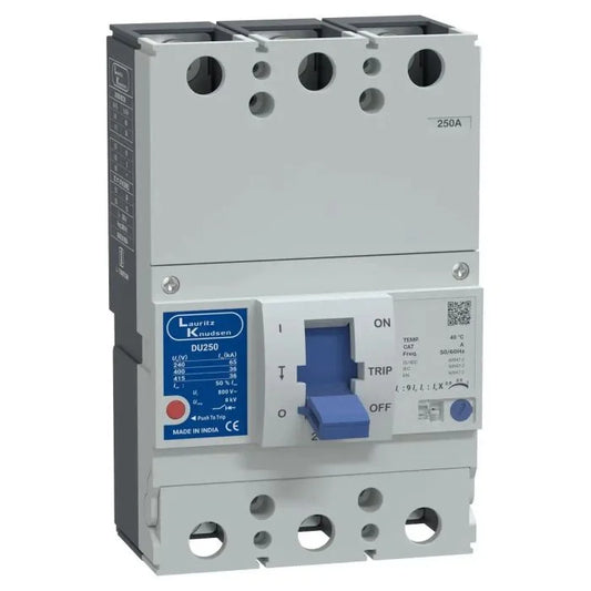 Lauritz Knudsen (Formerly L&T Switchgear Business) MCCB DU250 200–250A TP 36kA – 3 Pole Moulded Case Circuit Breaker – CM98060OOOO