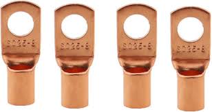 Comet 25 Sqmm Ring Type Short Barrel Copper Cable Lugs Non-Insulated Dia-8 – Heavy Duty Ring Terminal (Cat No. CRS7036) (Pack of 10)