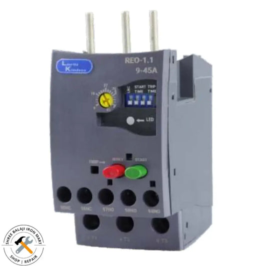 Lauritz Knudsen (Formerly L&T Switchgear Business) REO 1.1 Motor Protection Relay 9–45A Direct Mounting – CS90418OOGO