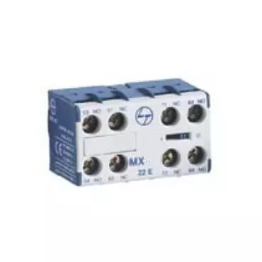 Lauritz Knudsen (Formerly L&T Switchgear Business) Add-On Auxiliary Contact Block MX-A1 40E 4NO Front Mount – Cat No. CS94033OOOO