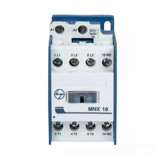 Lauritz Knudsen (Formerly L&T Switchgear Business) MNX 18 Contactor 18A AC3 with 1NO Coil 240V – Cat No. CS94100BOOO