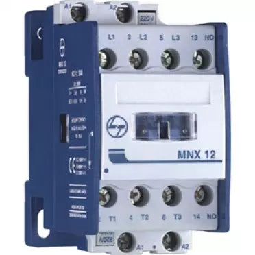 Lauritz Knudsen (Formerly L&T Switchgear Business) MNX 12 Contactor – 12A AC3, 30A AC1, Frame Size 1, 1NO Auxiliary, 240V Coil – CS94108BOOO