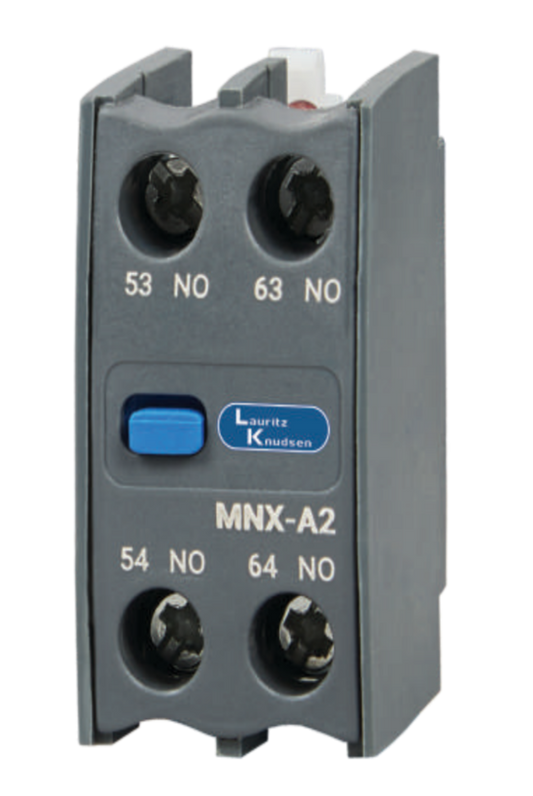 Lauritz Knudsen (Formerly L&T Switchgear Business) MNX-A1 Add On Block 4NO – Front Mounting for MNX 9–80 / MCX 01–23 – CS94112OOOO