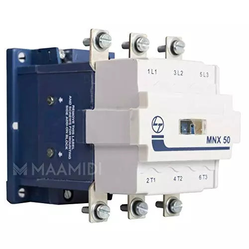 Lauritz Knudsen (Formerly L&T Switchgear Business) MNX 50 Contactor 240V – 50A AC-3, Frame Size 3 (CS97075BOOO)