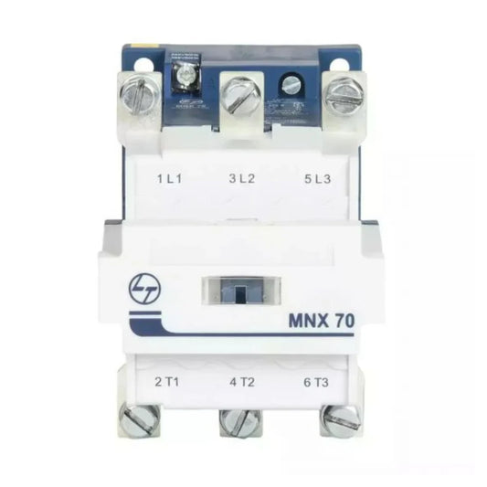Lauritz Knudsen (Formerly L&T Switchgear Business) MNX 70 3 Pole Power Contactor 70A AC-3 415V – Industrial Motor Contactor – Cat No. CS97076DOOO