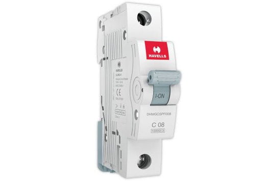 Havells SP C Curve MCB 6A Single Pole DHMGCSPF006 | Motor & Inductive Load Circuit Protection