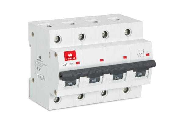 Havells Higher Rating MCB FP 80A C Curve Four Pole DHMJCFPF080 | Industrial & Commercial Circuit Protection
