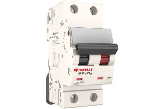 Havells SPN C Curve MCB 32A Single Pole with Neutral DHMZCSNF032 | Motor & Inductive Load Circuit Protection