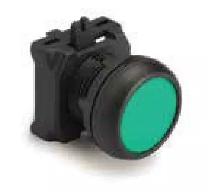 Lauritz Knudsen (Formerly L&T Switchgear Business) Flush Head Push Button Green – Cat No. EMNGFD1