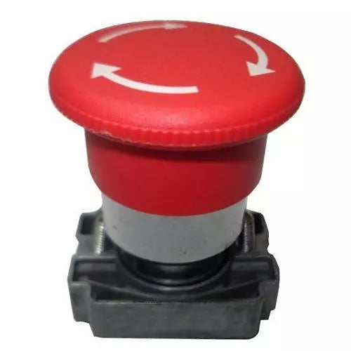Lauritz Knudsen (Formerly L&T Switchgear Business) Mushroom Head Push Button Red Push-Turn Function – Cat No. EMNRMH1