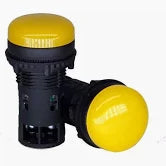 Lauritz Knudsen (Formerly L&T Switchgear Business) Universal Indicator LED Yellow 24–240V AC/DC Pro – Cat No. EPLY224C