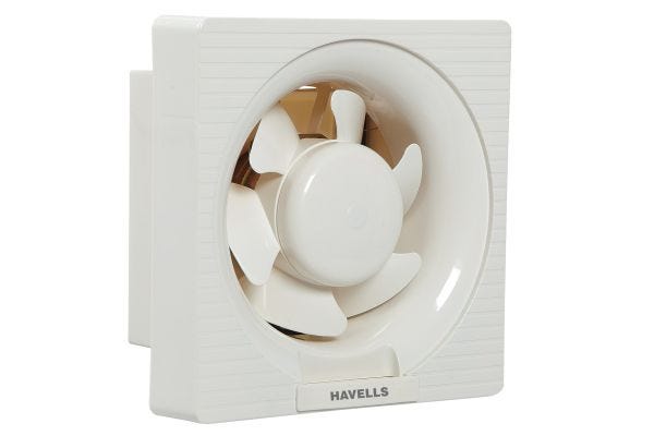 Havells Ventilair DX Plastic Domestic Exhaust Fan 150mm White | Copper Motor with Auto Back Shutter