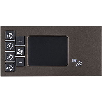 Legrand Myrius NEXTGEN REMOTE CONTROL UNIT for Light & Fan 4Module Charcoal Grey - 679452