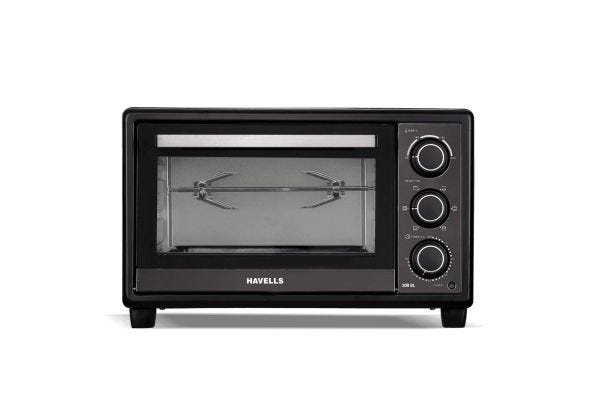 Havells OTG 20 L BL GHCOTCVK138 1380W | Double Glass Door with Rotisserie