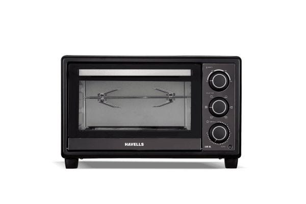 Havells OTG 24 L BL GHCOTCWK138 1380W | Double Glass Door with Rotisserie & Inner Lamp