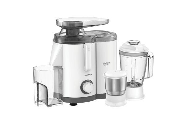 Havells Endura Cresta Juicer Mixer Grinder GHFJMCRW050-c 500W 3 Jar | Stainless Steel Sieve with 1L Juice Jar