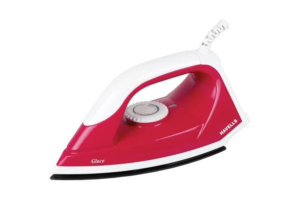 Havells Glace Dry Iron GHGDIBUR075 750W | Non-Stick Soleplate with 1.7m Cord