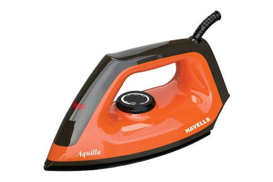Havells Aquilla Dry Iron GHGDICEO100 1000W | American Heritage Non-Stick Soleplate with 360° Swivel Cord