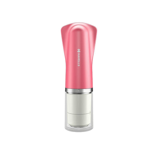 Havells FD5000 Facial Hair Remover Pink | Wet & Dry Dual Track Rotary Shaver