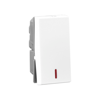 Legrand Allzy Switch 16A 1Way with Indicator 1Module White - 681105