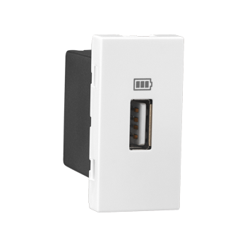 Legrand Allzy USB Charger 1500mA Type A 1Module White - 681152