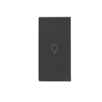 Legrand Allzy Switch Matt Black 6A 1Way with Light Marking 1Module - 681203