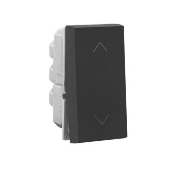 Legrand Allzy Switch Matt Black 6A 2Way 1Module - 681211