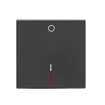 Legrand Allzy DP Switch Matt Black 20A 1Way with Indicator 2Module - 681215