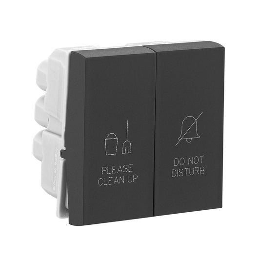Legrand Allzy DND & CMR Internal Unit Matt Black 2Module - 681248