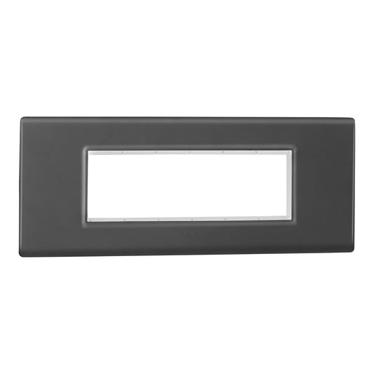 Legrand Allzy Plate & Frame Matt Black 6Module - 681315