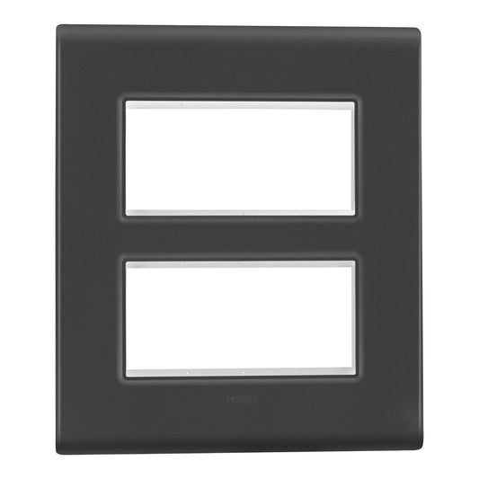 Legrand Allzy Plate & Frame Matt Black 4x2Module - 681317