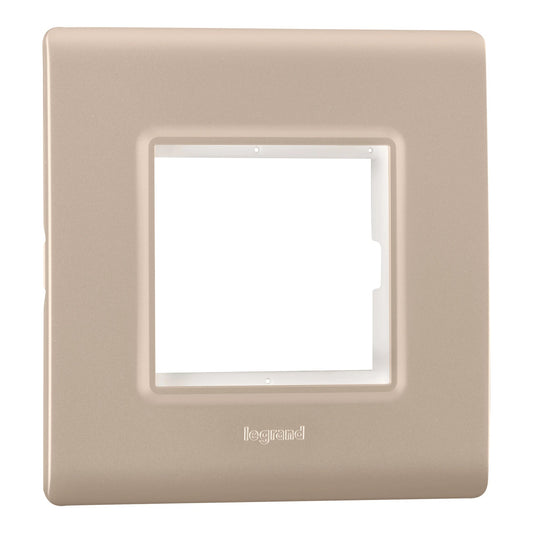 Legrand Allzy Plate & Frame Aluminium Champagne 2Module - 681345