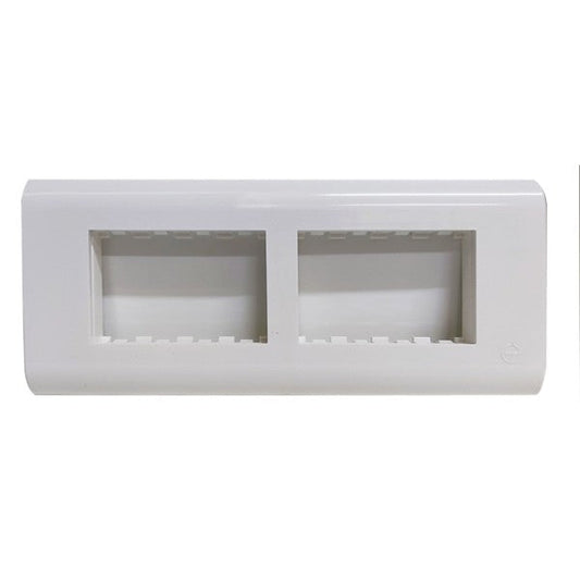 MKSR Grid and Face Plate 8 Module – White (OF81W00)