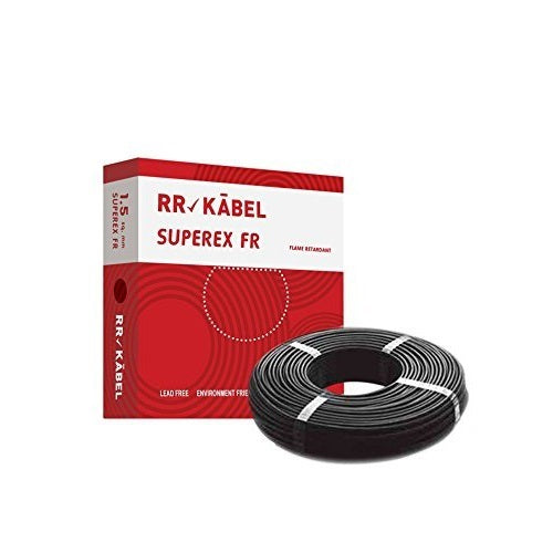 RR Kabel Homecab 1 Core 1.5 SQMM Cable – Black – 200 Mtr (RR1C1.5FRBLACK200)