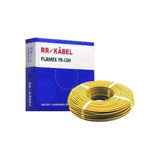 RR Kabel 1 Core 1 SQMM FRLS Cable – Yellow – 200 Mtr (RR1C1FRLSYELLOW200)