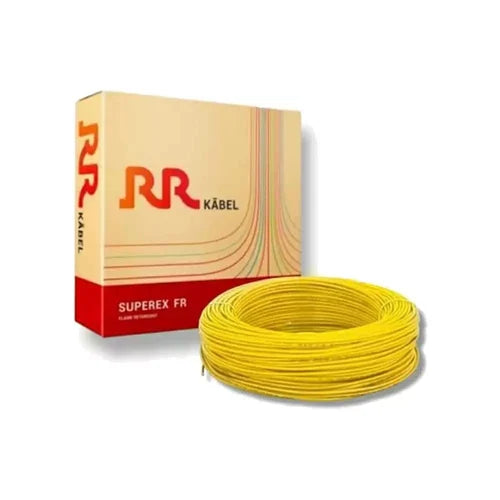 RR Kabel Homecab 1 Core 2.5 SQMM Cable – Yellow – 200 Mtr (RR1C2.5FRYELLOW200)