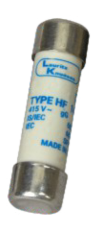Lauritz Knudsen (Formerly L&T Switchgear Business) HF 50A Cylindrical HRC Fuse 14×51 – Suitable for FN 63 / FNX 63 S-D-F & HC 63 Fuse Base – SF90158OOOO