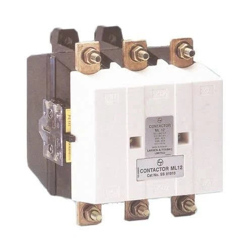 Lauritz Knudsen (Formerly L&T Switchgear Business) ML 12 3 Pole Power Contactor AC-3 300A 110V AC with 2NO+2NC Aux – Cat No. SS91010AOOO