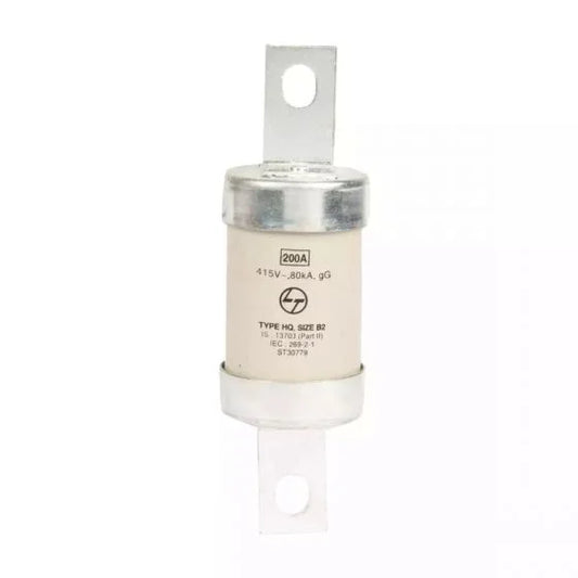 Lauritz Knudsen (Formerly L&T Switchgear Business) HRC Fuse HQ Size B2 200A Bolted Type 415V – Industrial Fuse Link – Cat No. ST30779OOOO