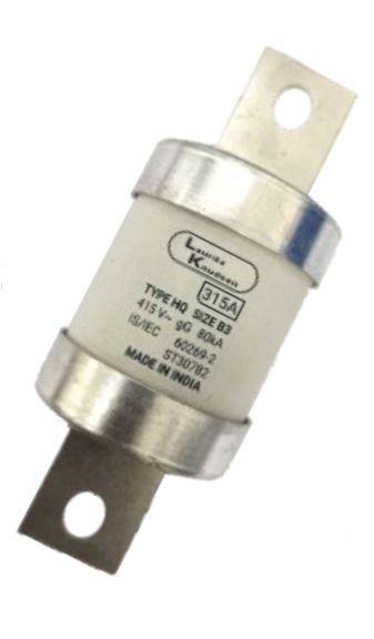 Lauritz Knudsen (Formerly L&T Switchgear Business) HRC Fuse HQ Size B3 315A Bolted Type – Suitable for FN 250/315 S-D-F – ST30782OOOO