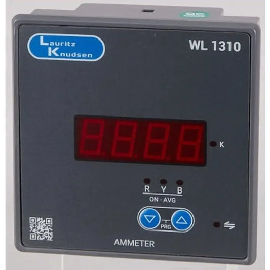Lauritz Knudsen (Formerly L&T Switchgear Business) 3-Phase LED Ammeter – Class 1 Accuracy Single Function Meter (WL131010OOOO)