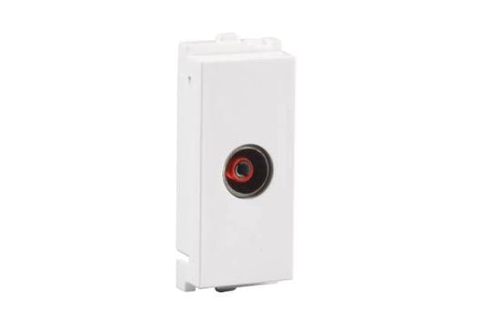 Havells Verona TV Socket ACVKTOW001 | Pure White Communication Module with Glossy Finish