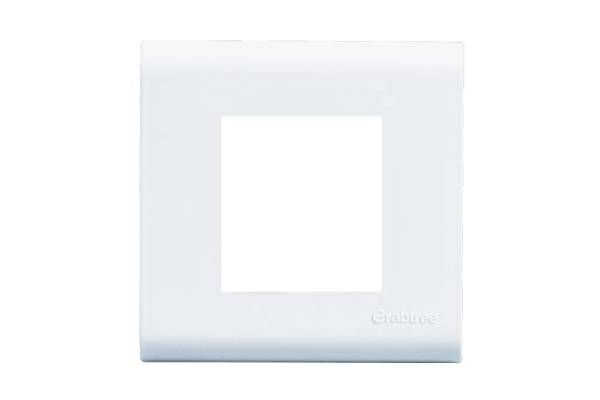 Havells Verona 2M Plate ACVPPCWV02 | Pure White Glossy Cover Frame