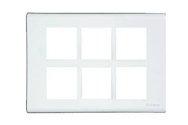 Havells Verona 12M Plate ACVPPCWV12 | Pure White Glossy Cover Frame