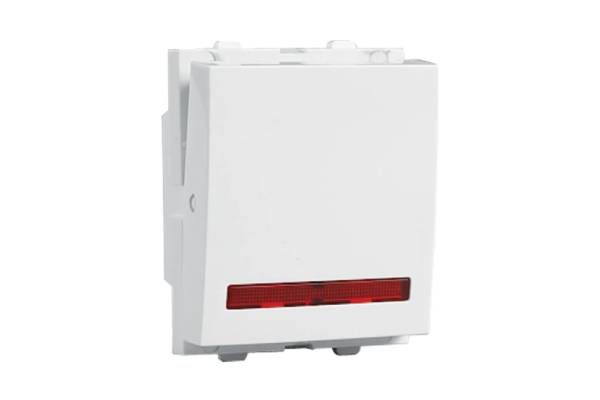 Havells Verona 32A DP Switch with Indicator 2M ACVSDIW321 | 240V Modular Switch with Brass Terminals
