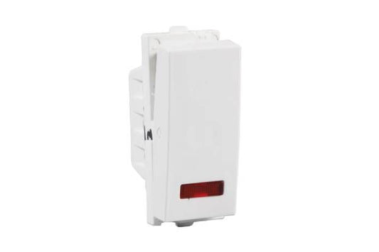Havells Verona 16A 1 Way Switch with Indicator ACVSXIW161 | 240V Modular Switch with Brass Terminals