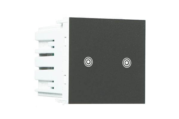Havells Crabtree Signia Smart 2 Channel Relay Switch 2M Grey | Wi-Fi Touch Appliance Control