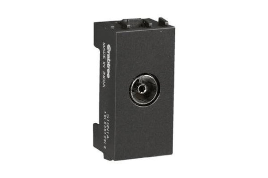 Havells Signia TV Socket | Modular TV Signal Socket with Dust-Free Glossy Finish